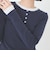 【親子リンク】ヘンリーネックレイヤード長袖Tシャツ