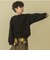 【毛玉ガード】【365D.】フロッキーロゴプリントワイドスウェット