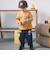 【おさるのジョージ】接結アップリケ長袖Tシャツ