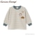 【おさるのジョージ】マルチボーダー長袖Tシャツ