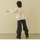 【前後2WAYキャミ】ワッフルキャミセット長袖Tシャツ