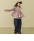 【前後2WAYキャミ】ワッフルキャミセット長袖Tシャツ
