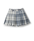 チェックプリーツキュロット