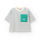 ボーダー配色ポケットビッグT