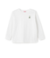 くまワンポイント天竺ロングＴシャツ