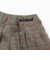 グレンチェック　プリーツキュロット