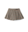 グレンチェック　プリーツキュロット