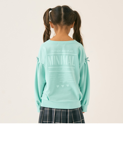 裏毛バックプリントプルオーバー｜ミニマルの通販｜&mall（アンド