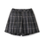 T/Rチェックプリーツキュロット