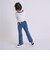 ストレッチデニムフレアパンツ