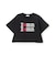 【綿100%】ロゴアップリケクロップド半袖Tシャツ