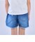 【チェーンベルトつき】デニムショートパンツ