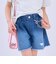 【チェーンベルトつき】デニムショートパンツ