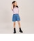 【接触冷感】ハートスプレーデニムショートパンツ