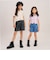 【接触冷感】ハートスプレーデニムショートパンツ