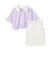 【インナーつき】ハーフジップクロップド半袖Tシャツセット