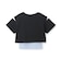 【インナーつき】肩あきクロップド半袖Tシャツ