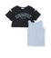 【インナーつき】肩あきクロップド半袖Tシャツ