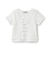 【吸水速乾】【サラサラプラス】テレコレースアップ半袖Tシャツ
