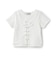 【吸水速乾】【サラサラプラス】テレコレースアップ半袖Tシャツ