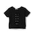 【吸水速乾】【サラサラプラス】テレコレースアップ半袖Tシャツ