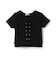 【吸水速乾】【サラサラプラス】テレコレースアップ半袖Tシャツ