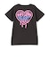 【綿100%】【プチプラ】バックハート半袖Tシャツワンピース