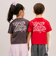 【綿100%】【プチプラ】モチーフバックプリント半袖Tシャツ