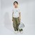 ラインストーンロゴドロスト半袖Tシャツ