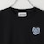 【防汚加工】クロップドバックハート袖ライン長袖Tシャツ