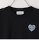 【防汚加工】クロップドバックハート袖ライン長袖Tシャツ