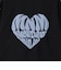 【防汚加工】クロップドバックハート袖ライン長袖Tシャツ