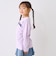 【防汚加工】アップリケグラフィック長袖Tシャツ