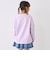【防汚加工】アップリケグラフィック長袖Tシャツ