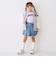 【防汚加工】アップリケグラフィック長袖Tシャツ