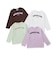 【防汚加工】アップリケグラフィック長袖Tシャツ