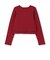 テレコレースアップ長袖Tシャツ