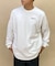 RVCA(ルーカ) 長袖Tシャツ/スクエアロゴTシャツ/オーバーサイズ/クルーネック/BD042-065/ユニセックス/メンズ/ムラサキスポーツ