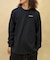RVCA(ルーカ) 長袖Tシャツ/スクエアロゴTシャツ/オーバーサイズ/クルーネック/BD042-065/ユニセックス/メンズ/ムラサキスポーツ