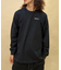RVCA(ルーカ) 長袖Tシャツ/スクエアロゴTシャツ/オーバーサイズ/クルーネック/BD042-065/ユニセックス/メンズ/ムラサキスポーツ