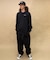 RVCA(ルーカ) 長袖Tシャツ/スクエアロゴTシャツ/オーバーサイズ/クルーネック/BD042-065/ユニセックス/メンズ/ムラサキスポーツ