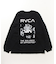 RVCA(ルーカ) 長袖Tシャツ/スクエアロゴTシャツ/オーバーサイズ/クルーネック/BD042-065/ユニセックス/メンズ/ムラサキスポーツ
