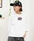 【ムラサキスポーツ限定】SANTACRUZ(サンタクルーズ )半袖Tシャツ/ショート丈/カットアウトTシャツ/刺繍ロゴ/502242442/レディース/ムラサキスポーツ LL