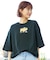 【ムラサキスポーツ限定】SANTACRUZ(サンタクルーズ )半袖Tシャツ/ショート丈/カットアウトTシャツ/刺繍ロゴ/502242442/レディース/ムラサキスポーツ LL