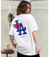 【ムラサキスポーツ限定】NEW ERA(ニューエラ)半袖Tシャツ/バックプリント/MLB/ロサンゼルス・ドジャース/LA ロゴ/14334742/レディース/ムラサキスポーツ LL