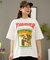 ManhattanPortage×THRASHER（マンハッタンポーテージ×スラッシャー)半袖Tシャツ/Tシャツ/オーバーサイズ/MP-M585/レディース/ムラサキスポーツ