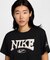 NIKE(ナイキ)半袖Tシャツ/スウッシュ ロゴ プリント クロップド丈 ショート丈 /FZ2856-010/レディース/ムラサキスポーツ