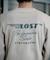 【ムラサキスポーツ限定】Lost(ロスト)ロンT 長袖Tシャツ コットン バックプリント オーバーサイズ L24F2202/メンズ ムラサキスポーツ
