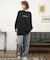 NEWERA(ニューエラ)長袖Tシャツ/ロンT/バックプリント/オーバーサイズ/14350607/レディース/ムラサキスポーツ