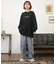 NEWERA(ニューエラ)長袖Tシャツ/ロンT/バックプリント/オーバーサイズ/14350607/レディース/ムラサキスポーツ
